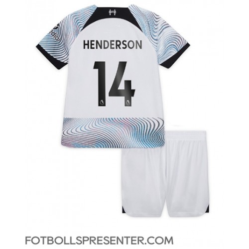 Liverpool Jordan Henderson #14 Bortatröja Barn 2022-23 Kortärmad (+ korta byxor)